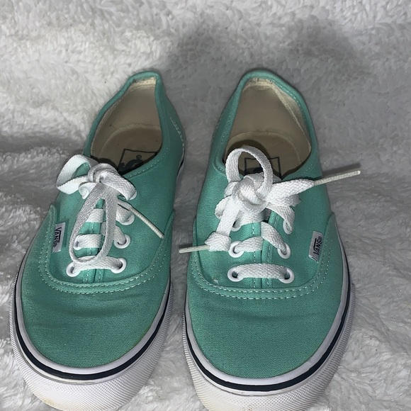 Vans women Teal Canvas Sneakers - Picture 4 of 8